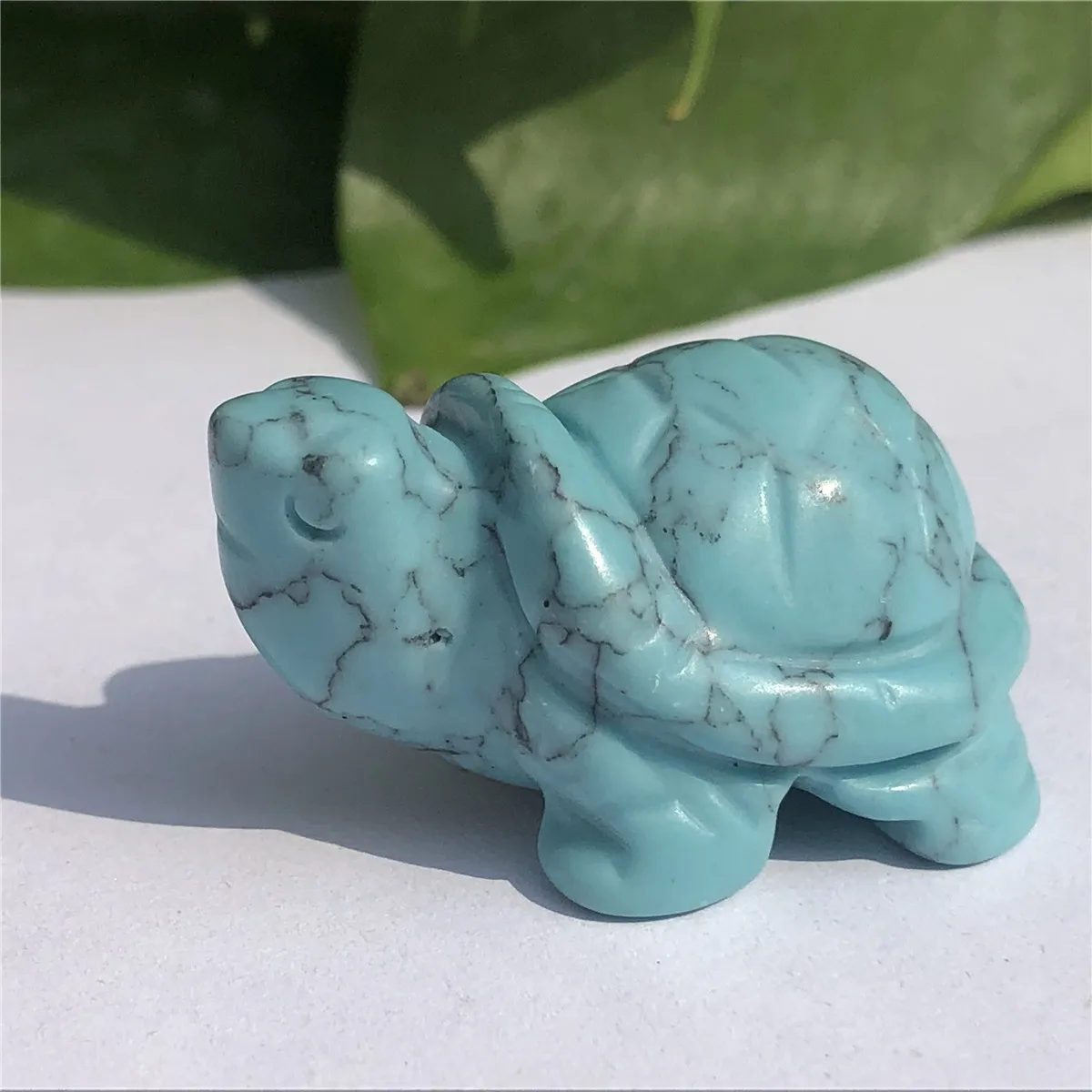 Wholesale High Quality crystal green howlite crystal carving tortoise 1.5 inches tortoise As Gift for decoration