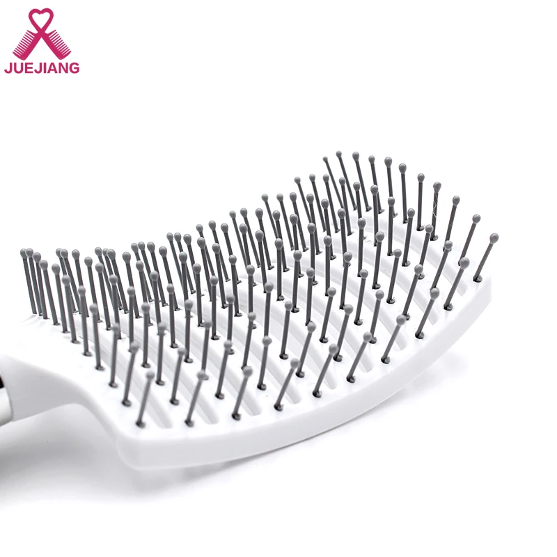 Scalp Massage Comb Hairbrush Bristle Nylon Women Wet Curly Detangle Tangle Teaser Hair Brush for Salon Hairdressing Styling Tool