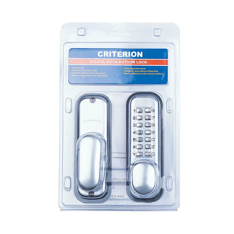 hot sale CRITERION 400/401 medium duty mechanical push button lock w/knob sil