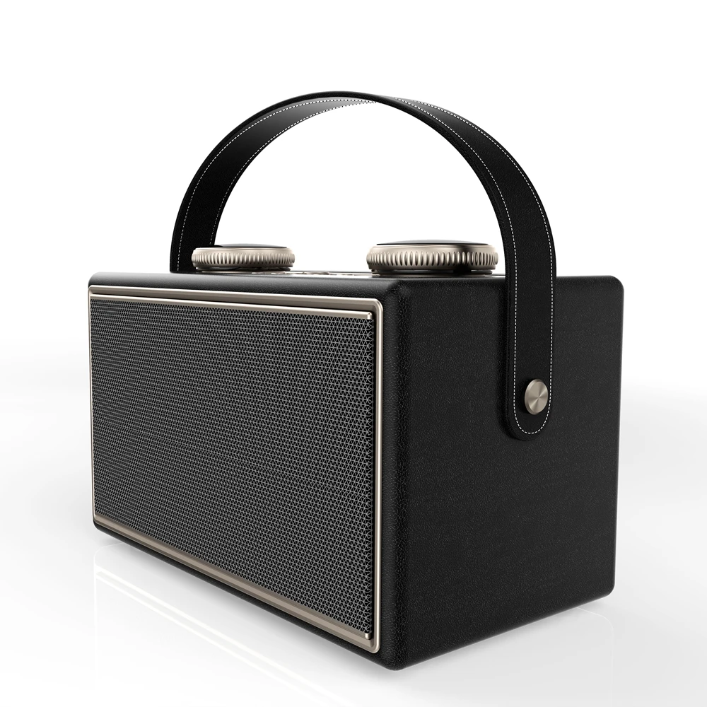 Portable Wooden Speaker Audio Player Use Computer Mobile Phone Wireless Blue tooth Speakers for Outdoor Party Home