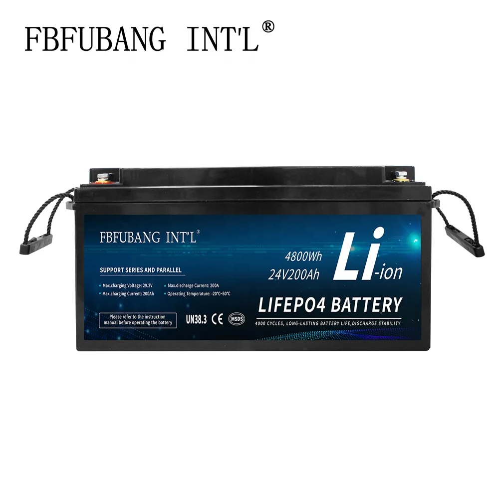 Циклы аккумуляторов 100ah 200ah 300ah lifepo4 24v литий-ионные аккумуляторы солнечная энергетическая система
