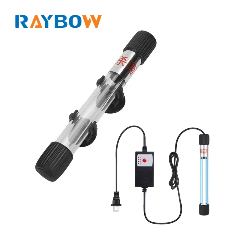 Raybow Submersible UV Light Underwater UV Lamp Waterproof Ultraviolet Light Lamp for Aquarium Fish Tank Pond Water Clean