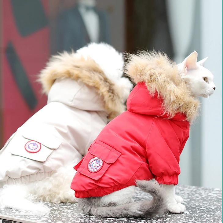 Wholesale French Bulldog Costumes Dog Winter Warm Clothes Coat For Puppies Small Medium Animal Pet Clothes