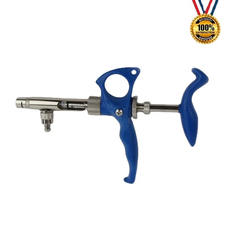 2ml  Veterinary Automatic syringe Continuous Plastic Steel Syringe with Bottle for Poultry Chicken