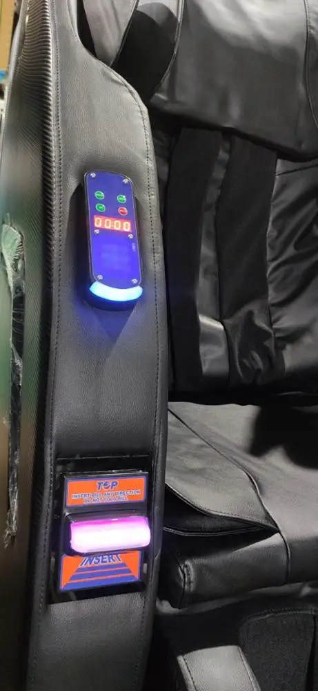 Electric 3D Zero Gravity Full Body Shiatsu Coin Bill Paper Money Operated Shopping Mall Vending Massage Chair