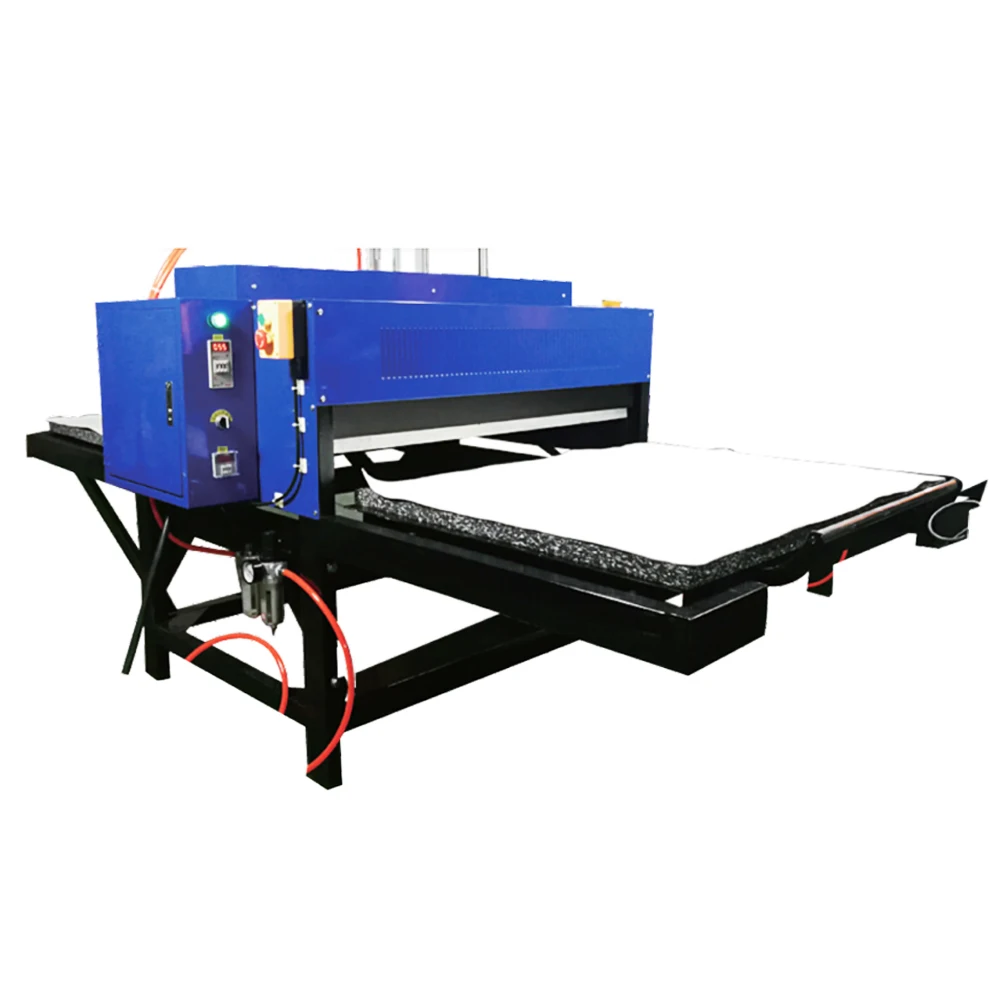 Factory price Pneumatic heat press 100x120 double heatpress machine 2 station 39x47 heat press machine for textile factory