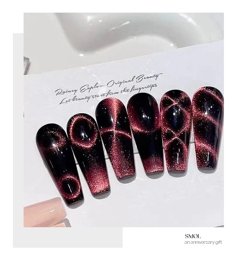 4pcs Set Nail Enhancement Multifunction Magnet Cat Eye Long Strip Magnet French Nail Cat Eye Gel Magnet Nails