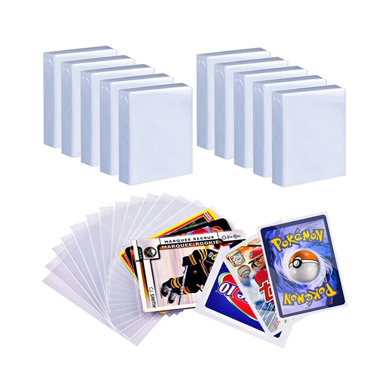 Spot Wholesale  Standard-Sized Sports Penny Sleeves Trading Card Protector Top Loader Baseball Football Basketball Card Sleeves