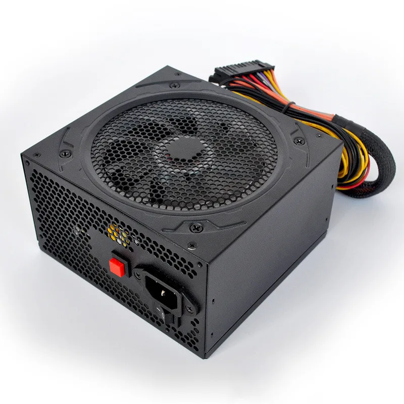 New 12cm RGB Cooling Fan Atx power supply full voltage 600w Computer pc Power Supply For Gamer