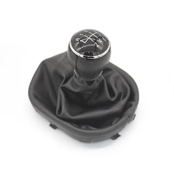 5Speed Gear Shift Knob Gaitor Boot for Tuoran CADDY II 2 MK2 2004 2005 2006-2009 TOURAN 2003 2004 2005-2008 2009 2010
