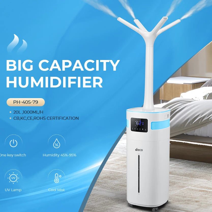 Commercial 20L industrial Humidification Large Size Quiet cool mist Humidifiers for Home office Room