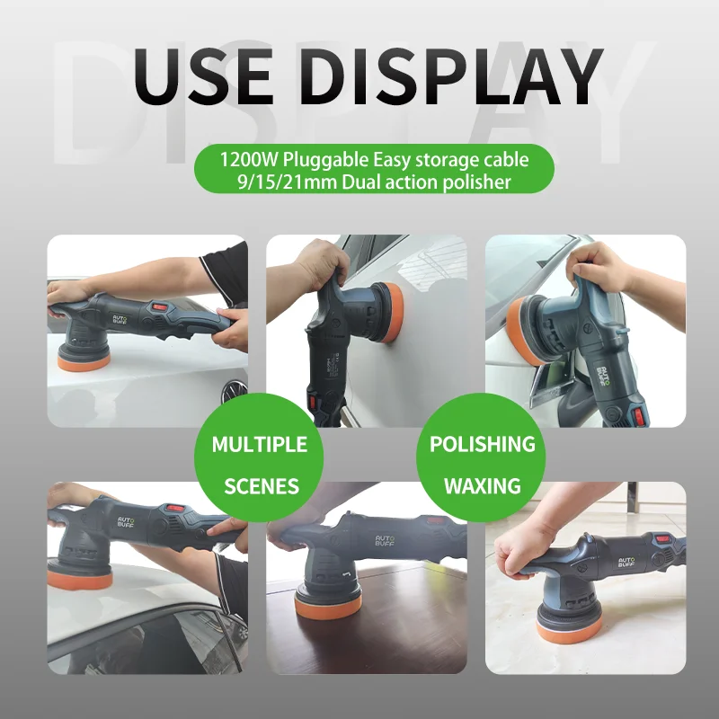 1200W orbit  dual action car polisher