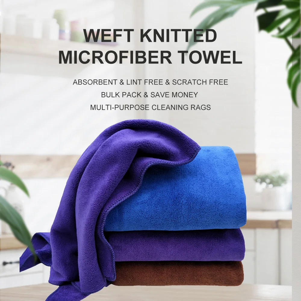 Custom high quality thicken microfiber towel car cleaning microfiber towel  car drying towel,showtop free microfiber cleaning