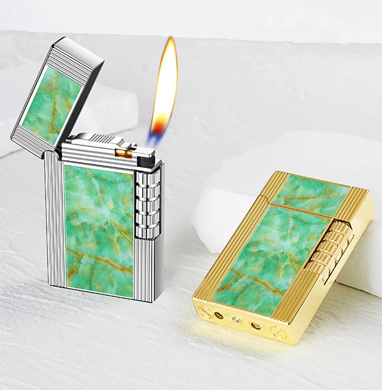 KY Personalized Langsheng Steel Sound Side Grinding Wheel Inflatable Windproof Metal Chinese Lighters