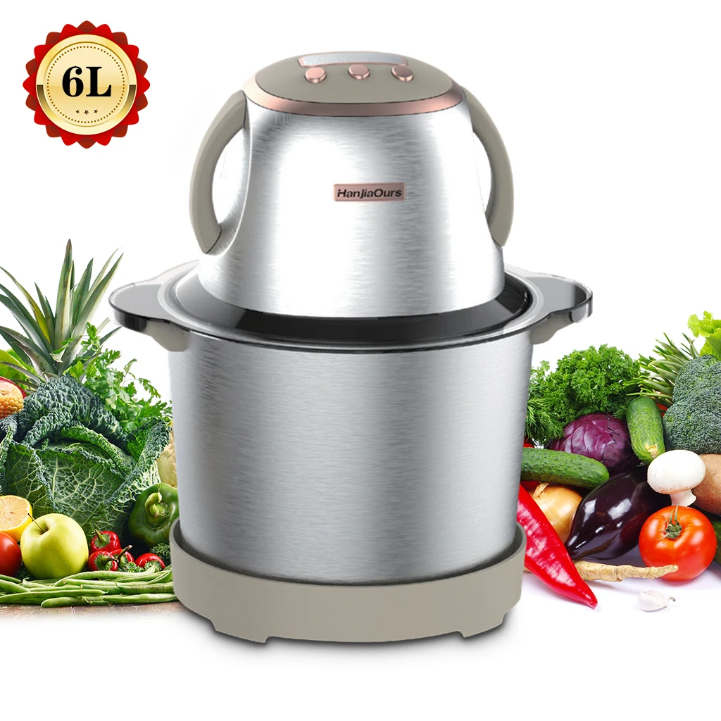 High Quality 6L/10L/115L Electric Meat Grinder Stainless Steel Household Fufu Pounder and Yam Chopper Machine