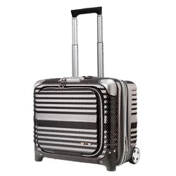 High-quality and Hot-sale PC zipper luggage with pc film in the surface