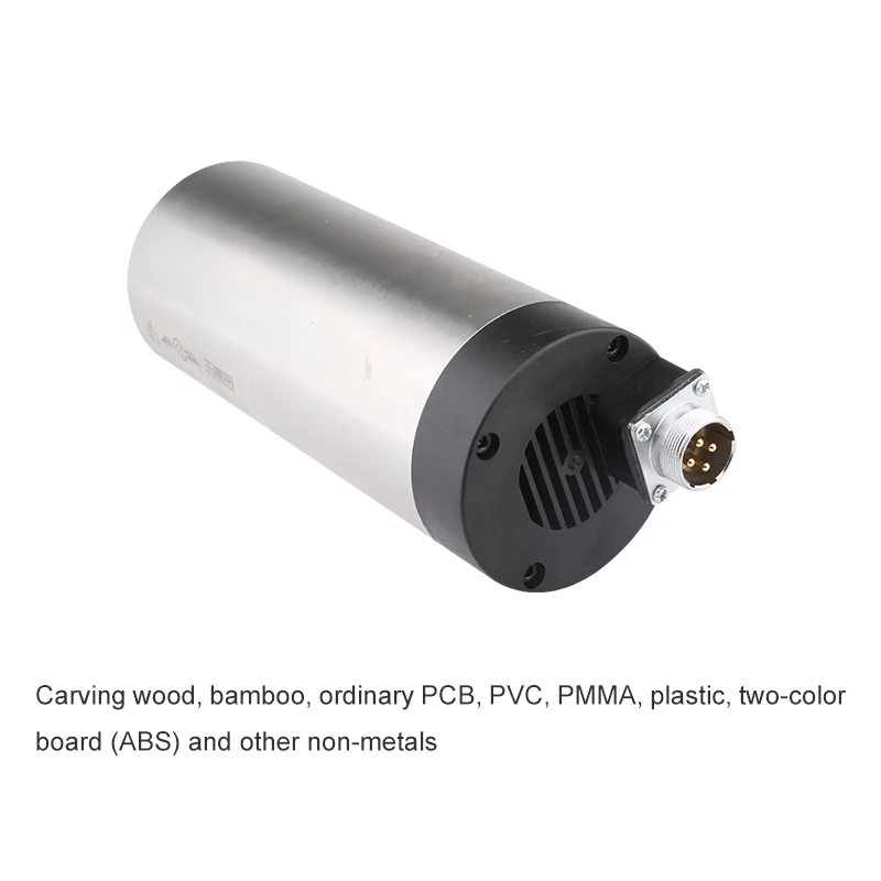 Cnc Milling Spindle 220V 1.5Kw 1500W 80mm Air Cooled Spindle 4 Bearings 24000Rpm 400Hz For Cnc Router Woodworking Carving
