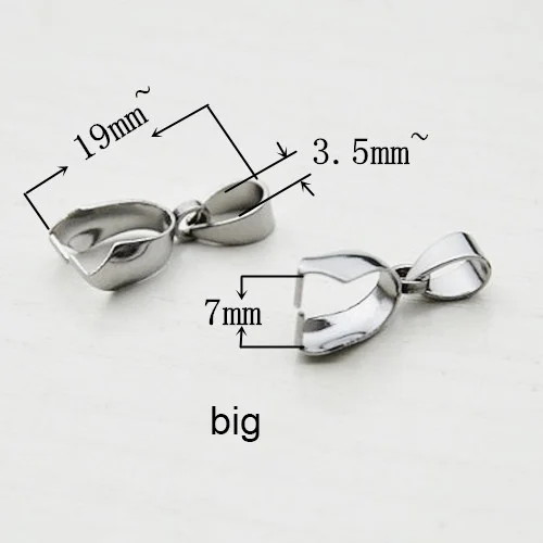 Wholesale Stainless Steel Pendant Pinch Gold Claw Bail Clasp For Pendant Necklace Making Accessories