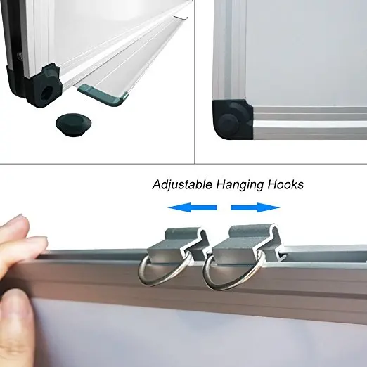 Whiteboard Marker Pen Erasable Writing Board with Pen Tray