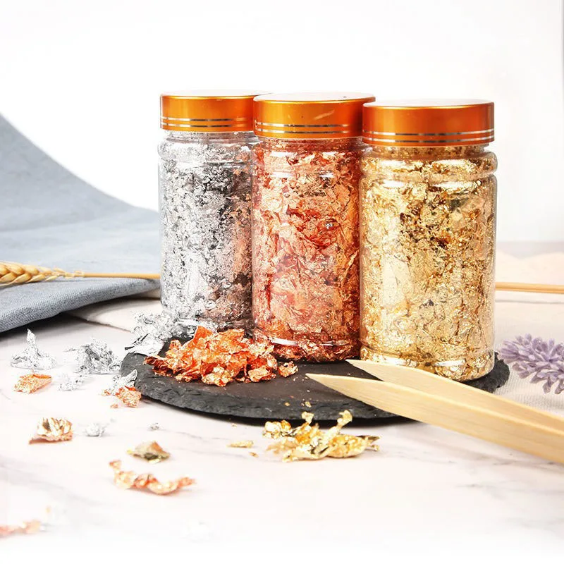 Gold Leaf Nail Painting  Art Craft Jewelry Making Decoration DIY Foil Sequins Nails Art Foils Holographic Stickers