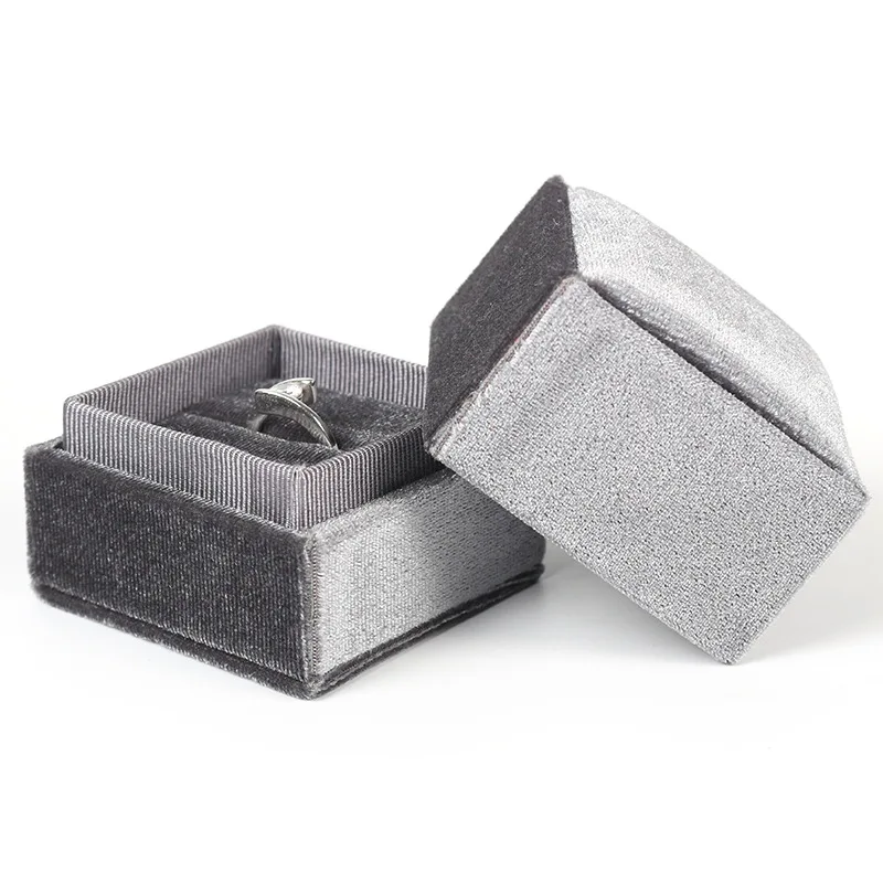 Custom logo Jewelry Velour Gift Boxes Necklace Box Storage