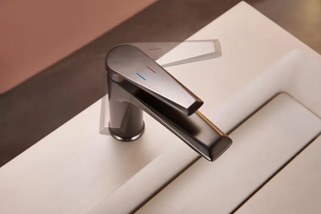 NES-FA6  2024 new all-copper extended basin faucet Hot and cold faucet single-hole bathroom washbasin anti-splash faucet