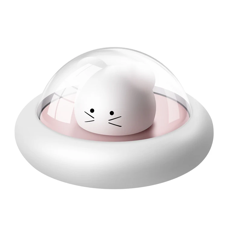 Silicone Animal Cartoon Dimmable Lamp USB Rechargeable Cute Mouse LED Night Light for Children Kids Baby Gift Bedside Bedroom