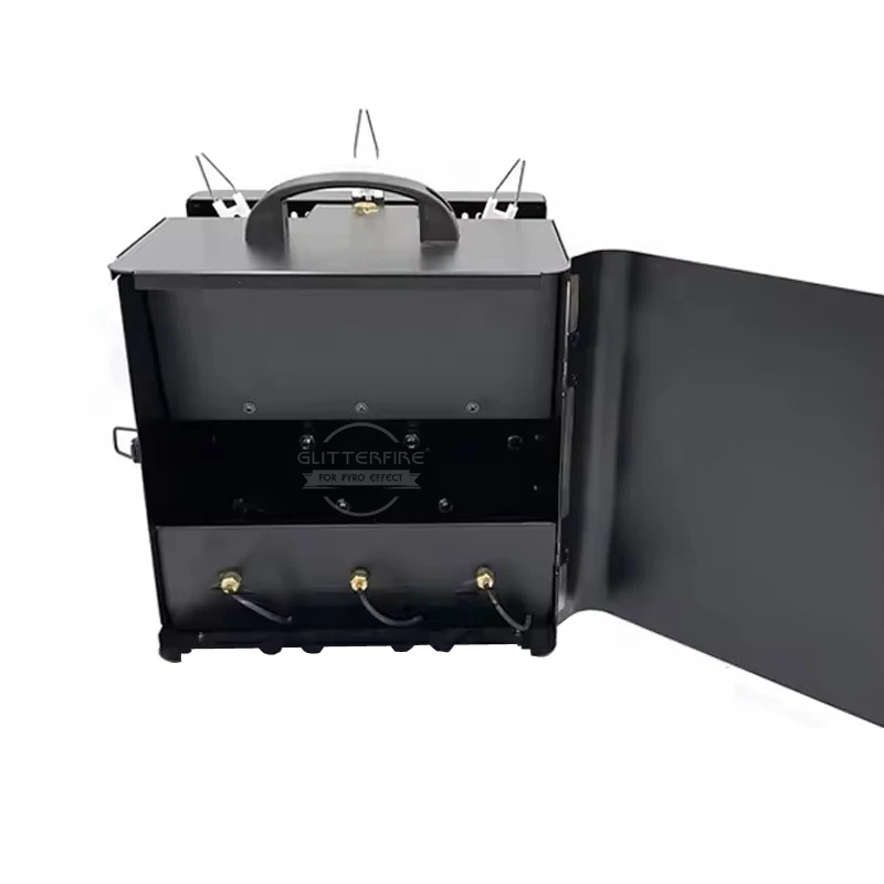 180W Triple Head Fire Machine Dj Fire Flame Machine for Parties Events DMX Flame Projector