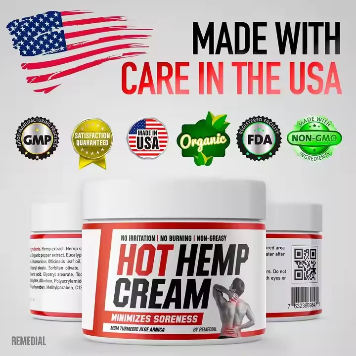 HEMP CREAM Body and hand cream, Suitable for dry skin. Suitable for cracked and wrinkled skin. Fast-absorbing moisturizing cream