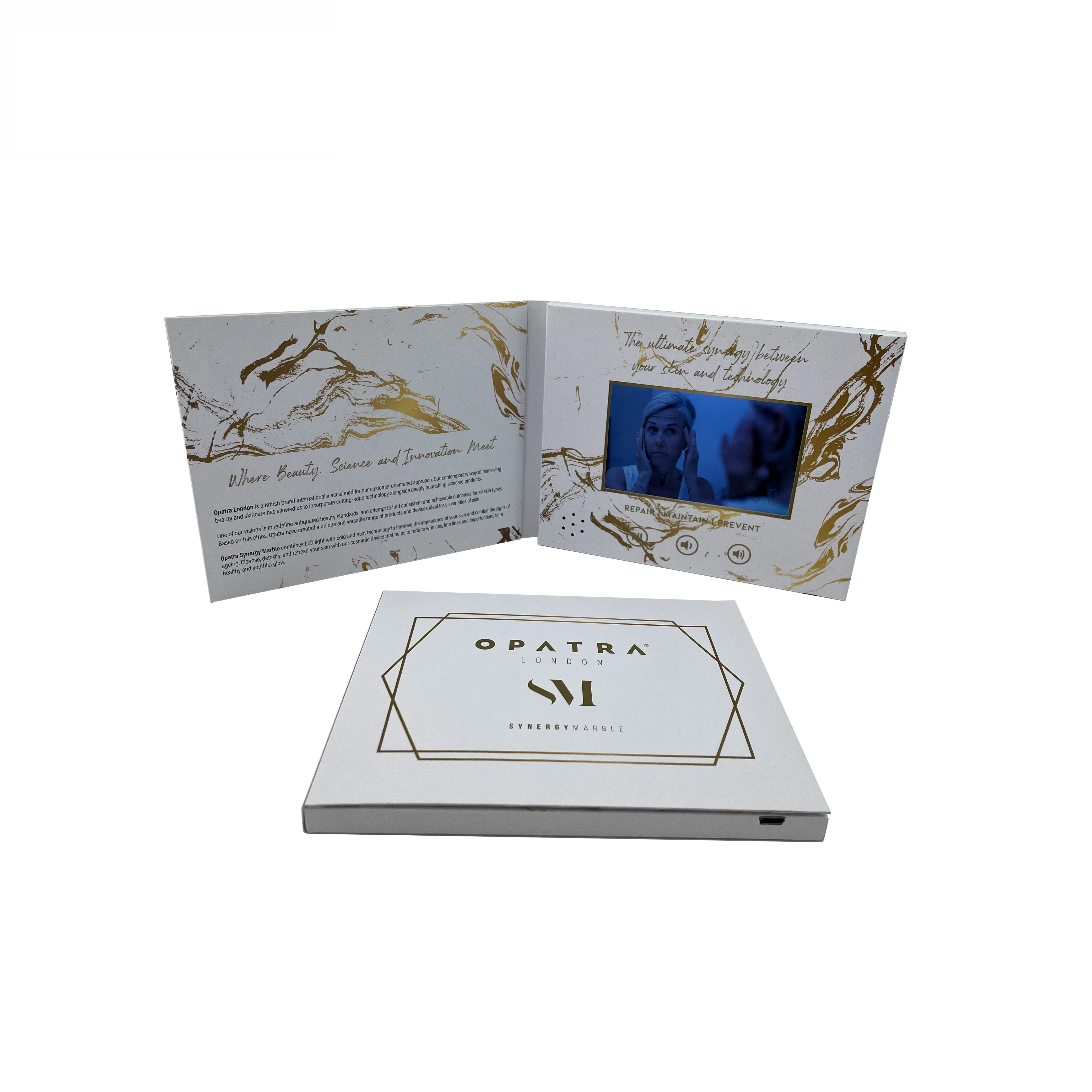 Promotional 4.0 Inch Blank Video Book Card LCD Display Video Greeting Card Gift With Marketing Advertising