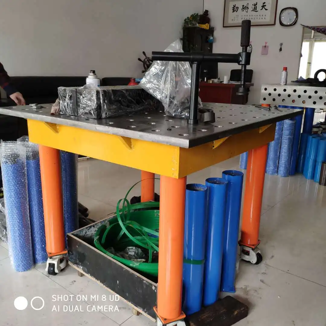Q345 steel 2D welding table with clamps