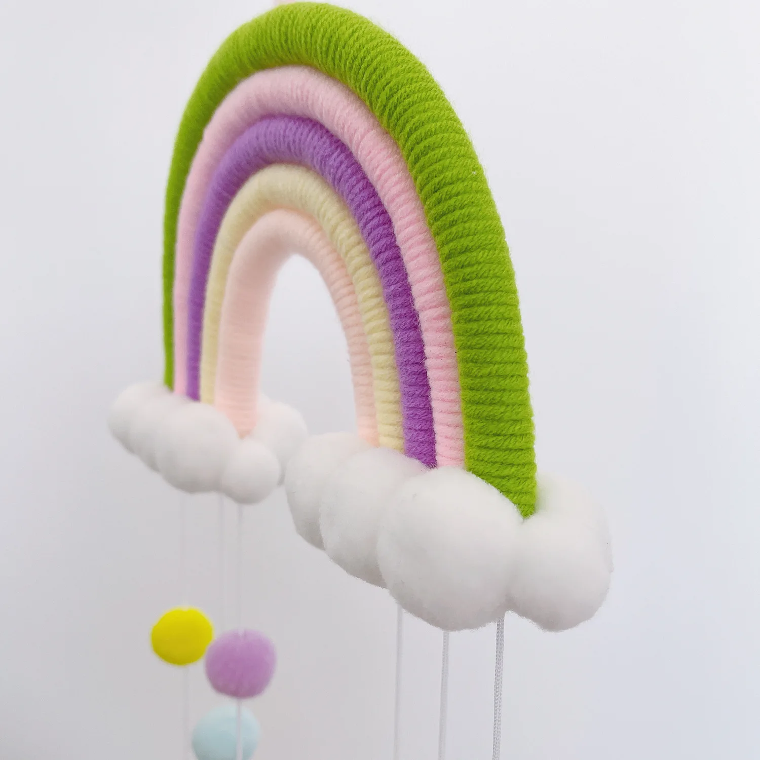 Colorful Wall Hanging Tassels Decor for Nursery Macrame Boho Wall Woven Baby Room Decor