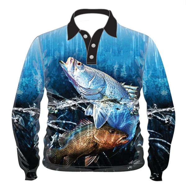 Fishing Shirts Sportswear Digital Printing Plus Size Shirts Plus Size Clothing 100% Polyester Fabric DHL Hunting and Fishing Men