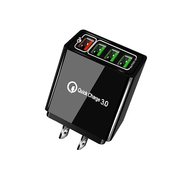 Cargadores Chargeur Multi Port USB QC3.0 US Plug 18W 20W 12V Chargers adapter Travel Fast Mobile Phone Wall Charger