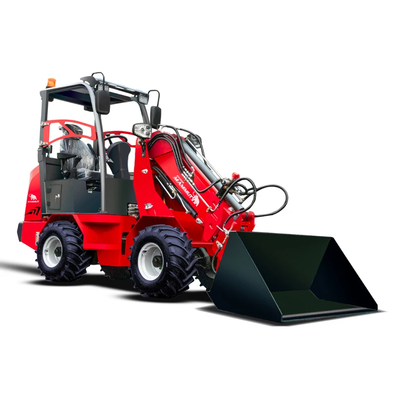 mammut China cheap long boom loader wheel 1.5 ton 2 ton 3 ton mini front telescopic loader for sale