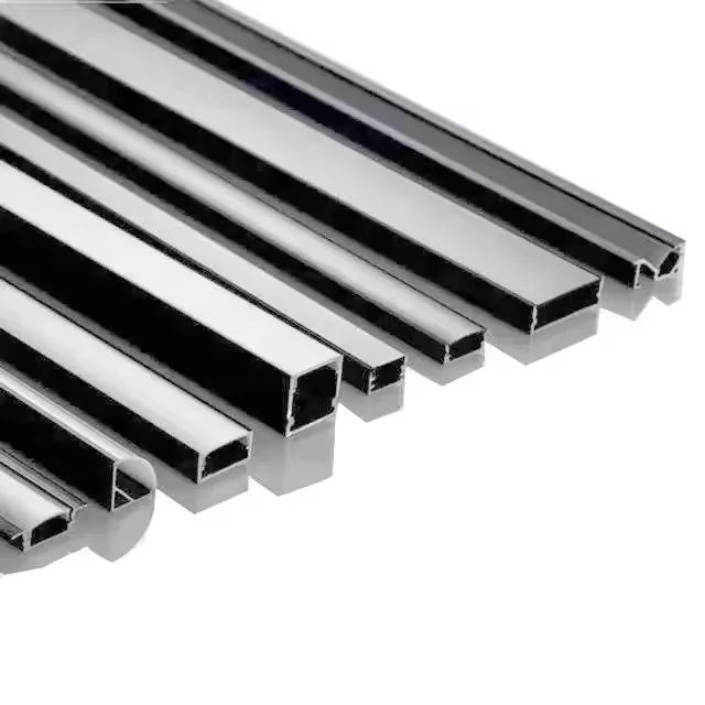 1M 2M 3M Factory Anodized Diffuse Extrusion Lighting Strips slim ceiling LED Profile Light Housing black aluminium LED channel