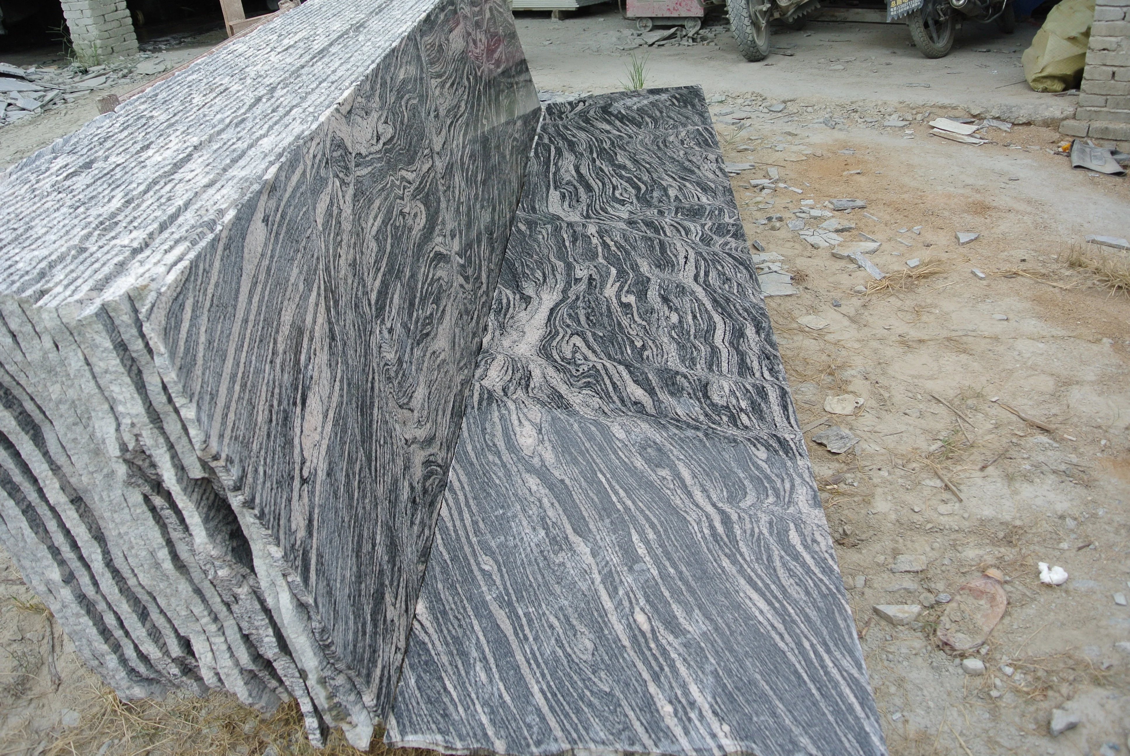 China popular good outdoor and indoor Juparana light Granite Block slab Floor Tile