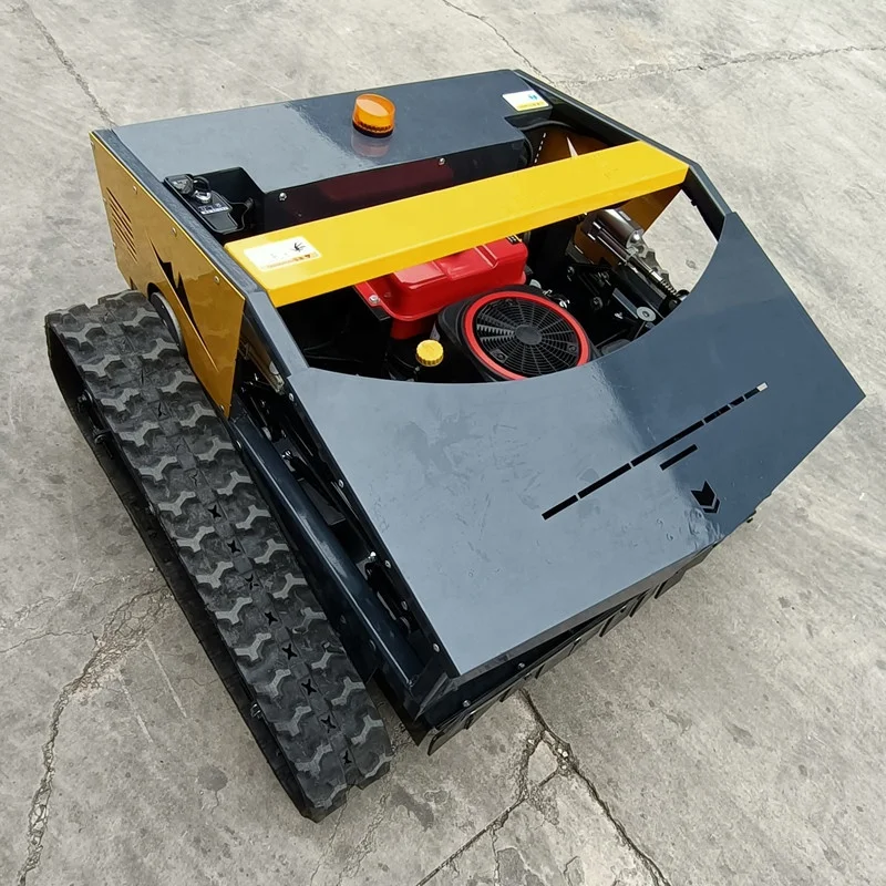 Rubber Tracked Robot Petrol Self-propelled Remote Control Mower CE Approved