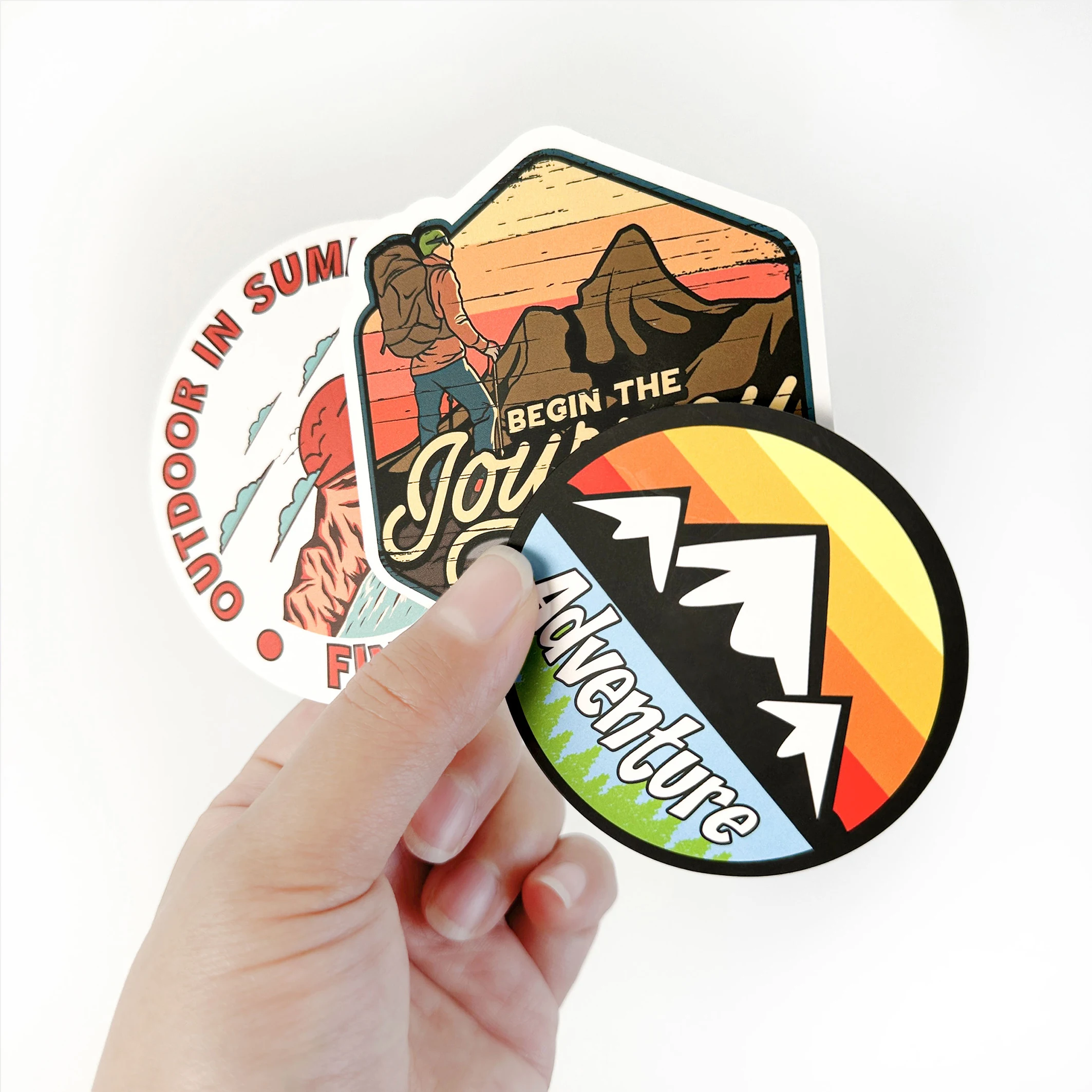 Custom Logo Car Motorcycle Paper Waterproof Decorative Cartoon Sticker Vinyl Self-adhesive Stickers Creator With Logo
