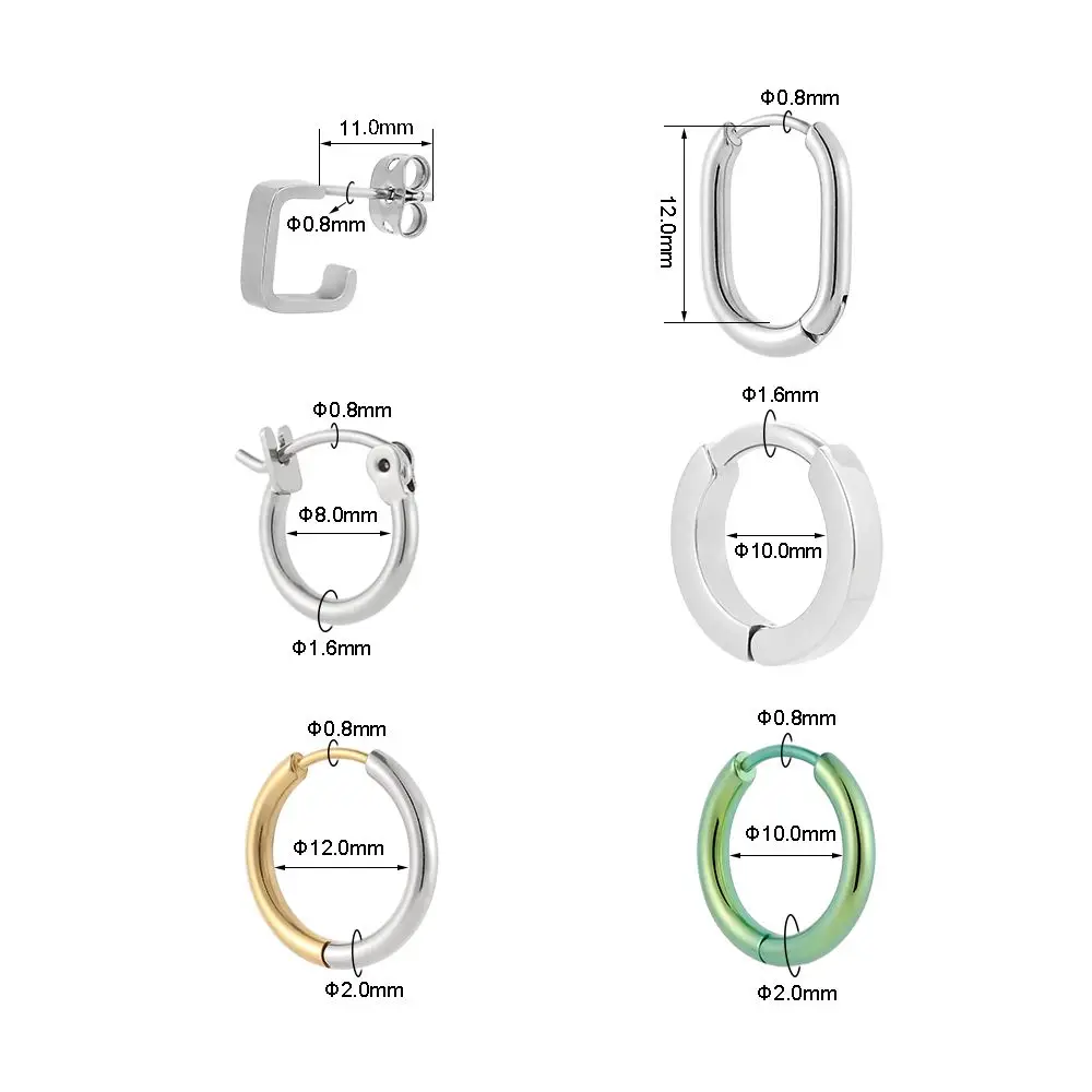 Superstar manufacturer fashion G23 titanium ear studs earrings cartilage multiple styles body piercing jewelry