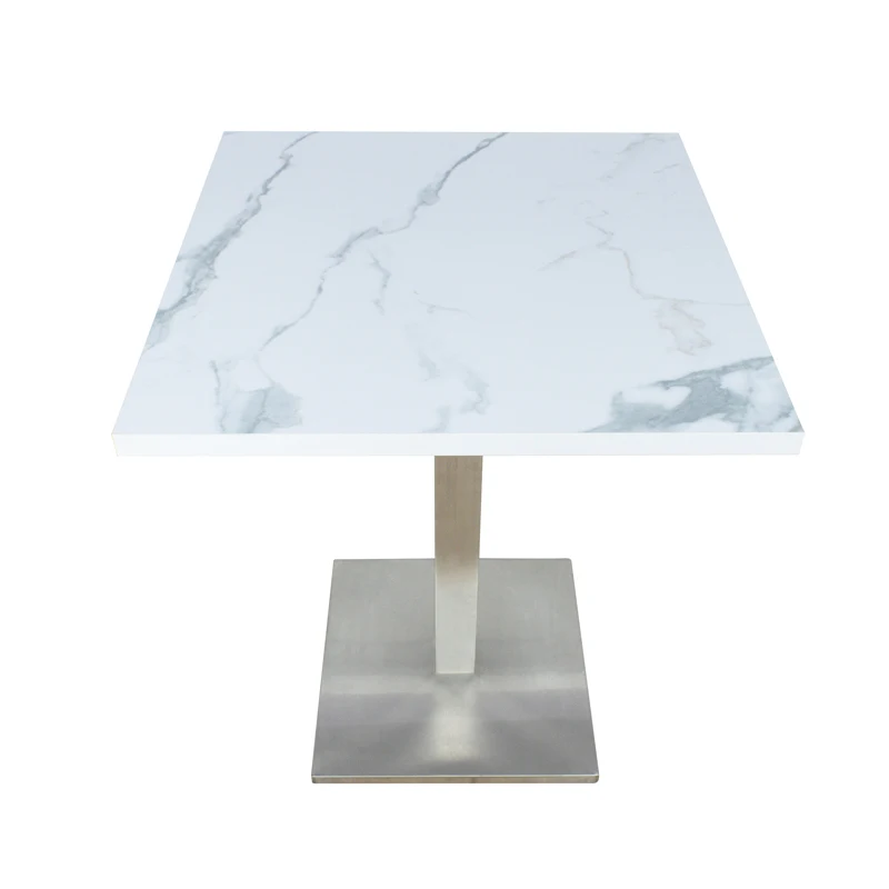 Imported Industrial Restaurant Outdoor 8 Seater Dining table With Melamine Top