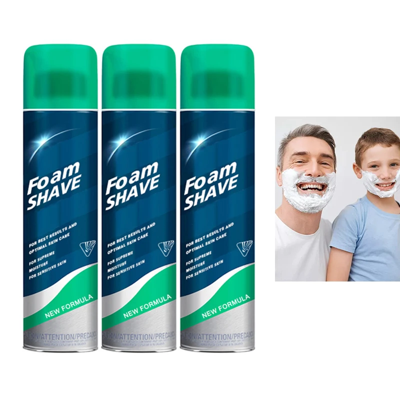 200ml private brand grade organic activity rich foam hydrating nourish soothing shaving foam men