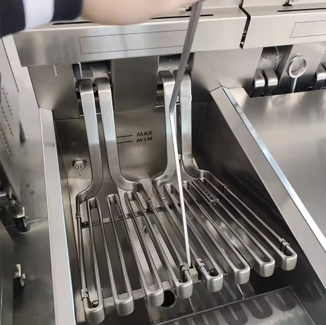 OFE-226L LCD screen commercial industrial chicken pressure chip electric deep fryers for fried chicken electric chicken fryers