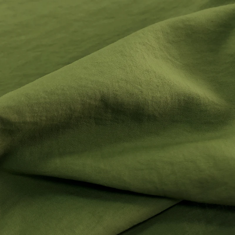 Water proof 228T RPET 100gsm recycled crinkle nylon taslan fabric for raincoat bag