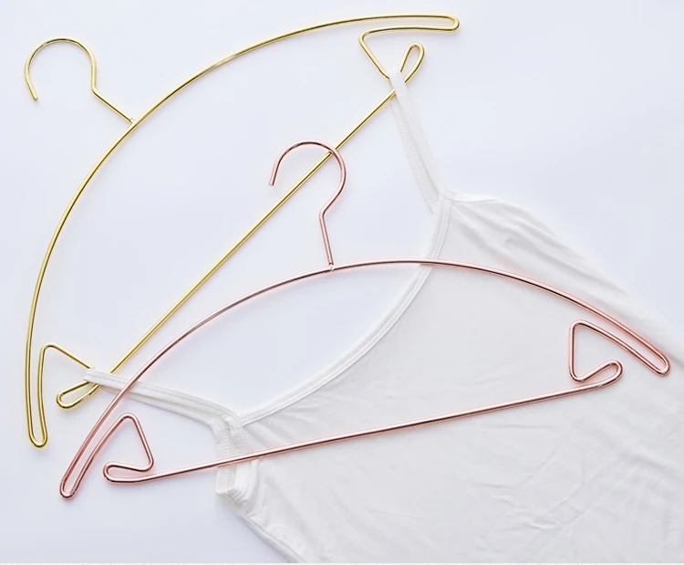 Fashion Anti-slip Multifunctional Hanger Brand Store Display Hanger Shirt Metal Clothes Hanger for Slip Dress