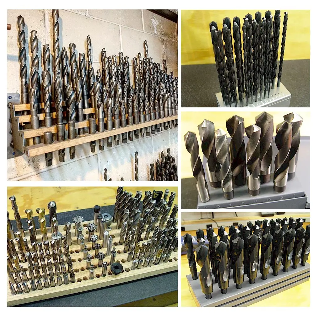 Custom Drill Bits And Driver Set For Wood Metal Drilling And Driving, Full Combo Kit In Plastic Carry