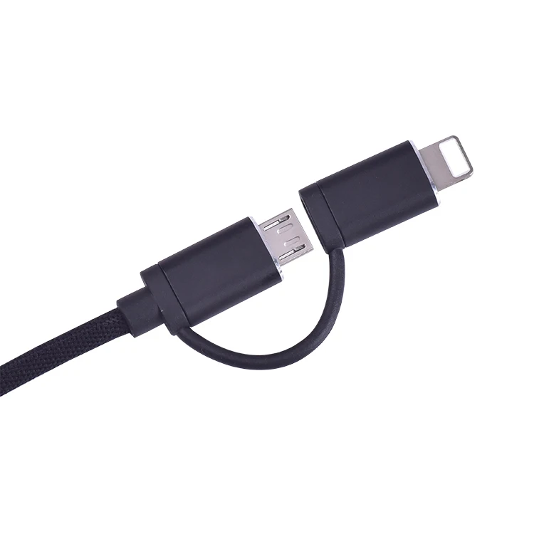 Прочная нейлоновая ткань 3A быстрое зарядное устройство 2 в 1 зарядный usb-кабель для Samsung