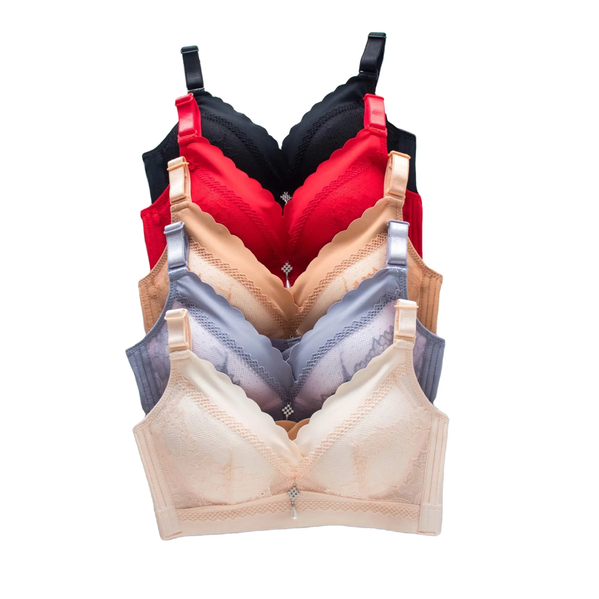 
KR268 BINNY Guangzhou wholesale comfortable 52F thin cup fancy sexy bra design plus size bra for women 