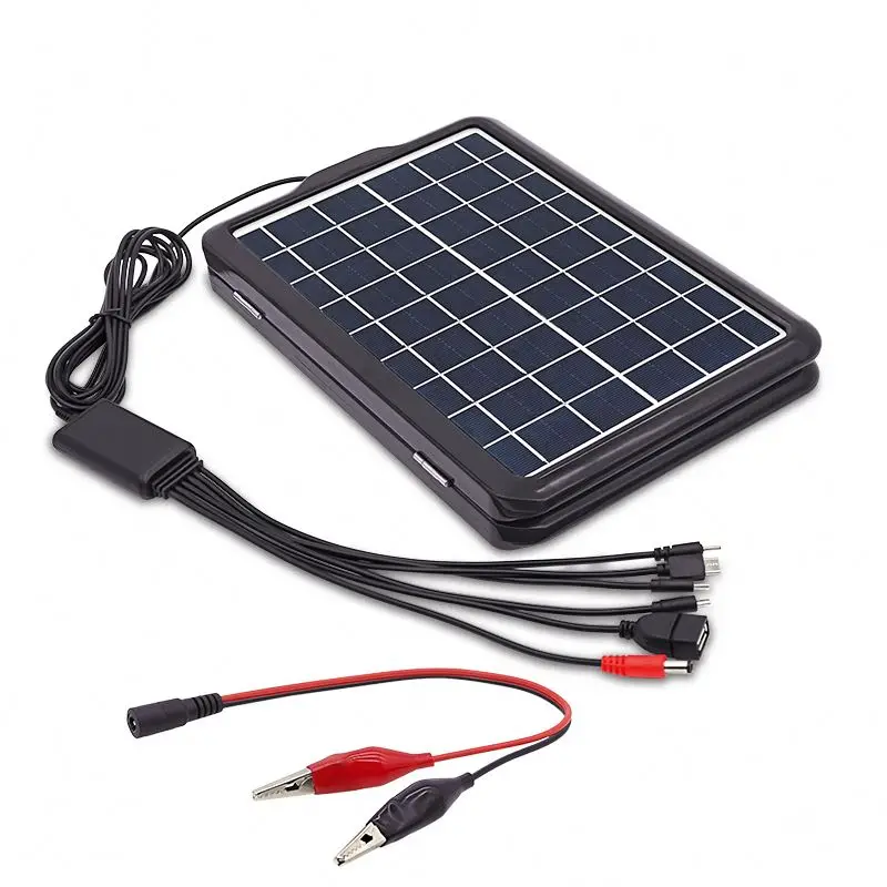 High Quality China Factory Mini Solar Panel 18V 13W Plug and Play Solar Cell Panel Mobile power bank