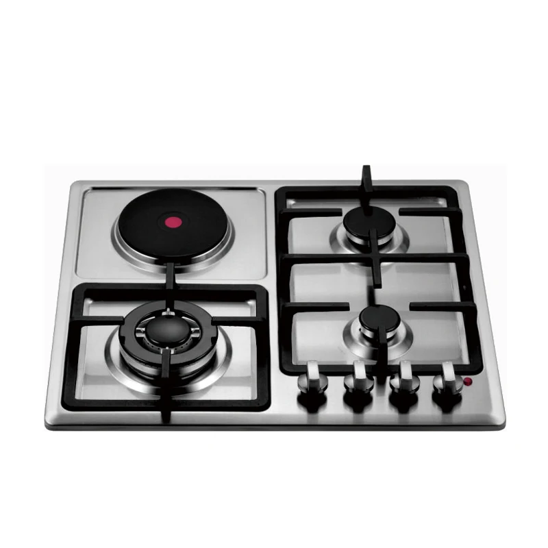 Top grade 3 burner gas hob and hotplate ceramic top gas stove/ black glass with aluminum bar electric gas cooker